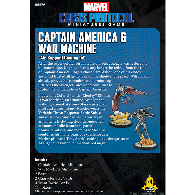 Load image into Gallery viewer, Marvel: Crisis Protocol - Captain America &amp; War Machine
