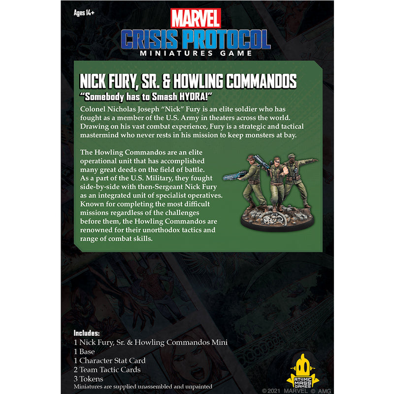 Load image into Gallery viewer, Marvel: Crisis Protocol - Nick Fury, Sr. &amp; Howling Commandos
