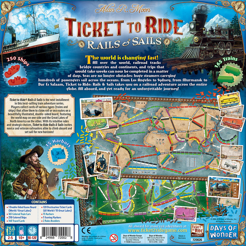Load image into Gallery viewer, Ticket to Ride: Rails and Sails
