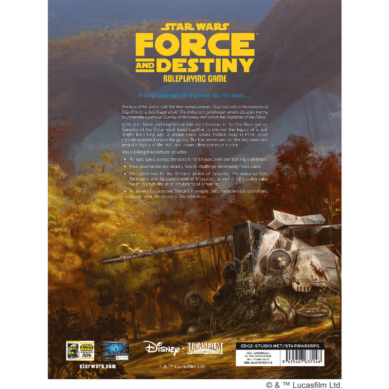 Jogo Star Wars: Force and Destiny Core Rulebook (2015): o que é, onde Jogo Star Wars: Force and Destiny Core Rulebook (2015): o que é, onde