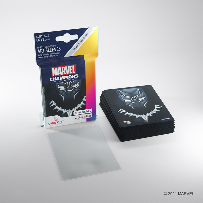 Marvel Card Sleeve Pack: Black Panther Asmodee USA Marvel Card Sleeve Pack: Black Panther Asmodee USA