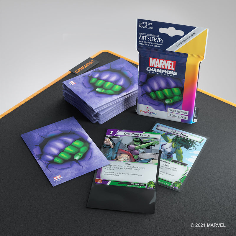 Marvel Card Sleeve Pack: She-Hulk Asmodee USA Marvel Card Sleeve Pack: She-Hulk Asmodee USA