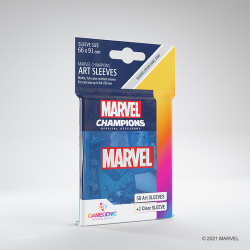 Marvel Card Sleeve Pack: Marvel Blue