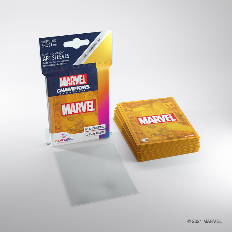 Load image into Gallery viewer, Marvel Card Sleeve Pack: Marvel Orange
