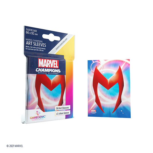Marvel Champions Sleeves: Scarlet Witch Asmodee USA Marvel Champions Sleeves: Scarlet Witch Asmodee USA