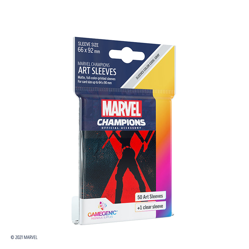 Marvel Champions Sleeves: Black Widow Asmodee USA Marvel Champions Sleeves: Black Widow Asmodee USA