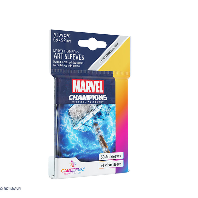 champion's path card sleeves Marvel Champions Sleeves: Thor – Asmodee USA