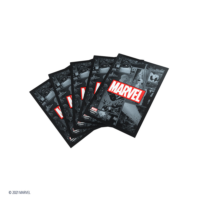 Load image into Gallery viewer, Marvel Champions Sleeves: Marvel Black
