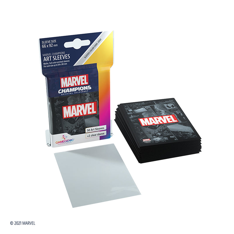 Load image into Gallery viewer, Marvel Champions Sleeves: Marvel Black
