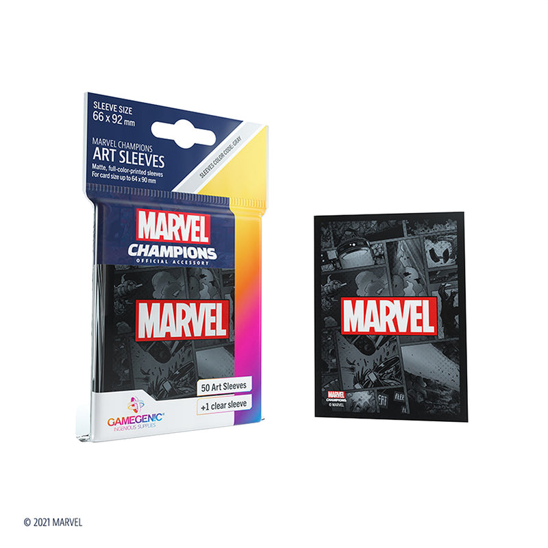 Marvel Champions Sleeves: Marvel Black Marvel Champions Sleeves: Marvel Black