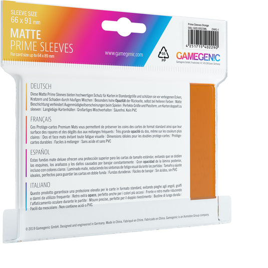 meme card sleeves MATTE Prime Sleeves: Orange – Asmodee USA