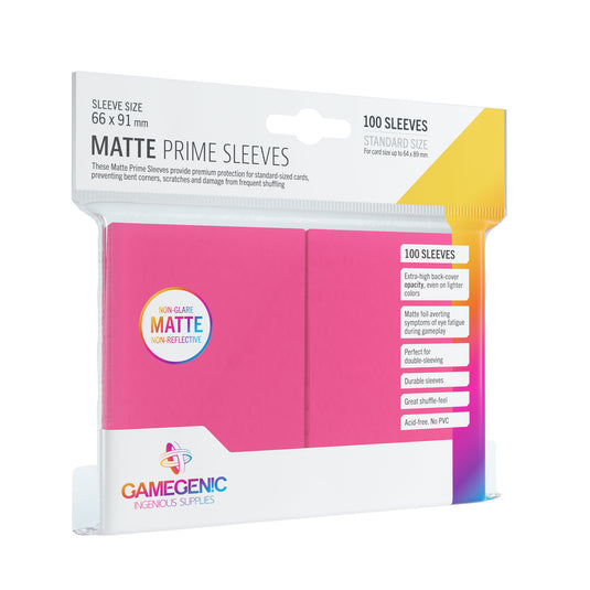 MATTE Prime Sleeves: Pink – Asmodee USA