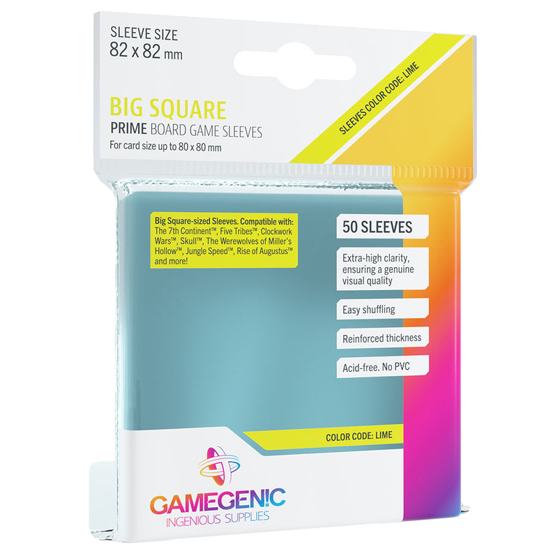 PRIME Sleeves: Big Square (82 x 82 mm) Asmodee USA PRIME Sleeves: Big Square (82 x 82 mm) Asmodee USA
