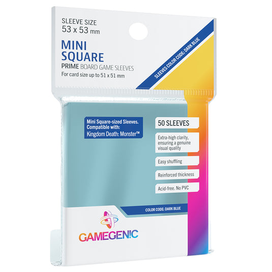 Gamegenic MINI EUROPEAN Prime Clear Card Sleeves 50 Pack, 71x46mm Card Sleeves Board Game Gamegenic MINI EUROPEAN Prime Clear Card Sleeves 50 Pack, 71x46mm Card Sleeves Board Game