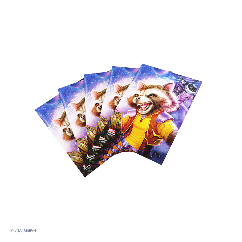 Load image into Gallery viewer, Marvel: Champions Fine Art Sleeves  – Rocket Raccoon
