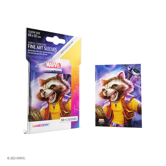 Marvel: Champions Fine Art Sleeves  – Rocket Raccoon