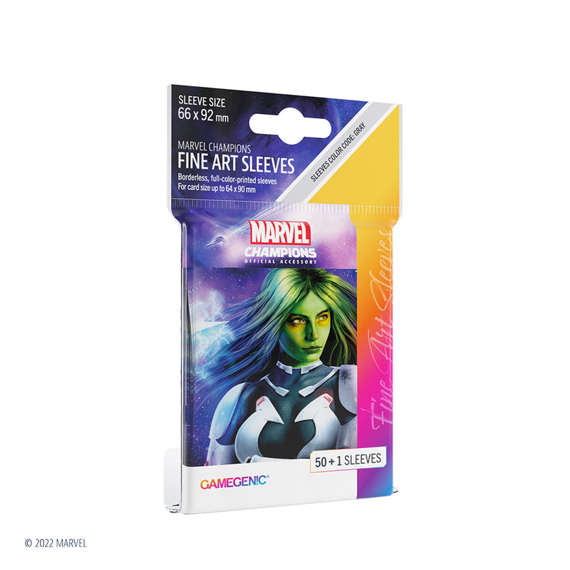 marvel champions card game sleeves Marvel: Champions Fine Art Sleeves – Gamora