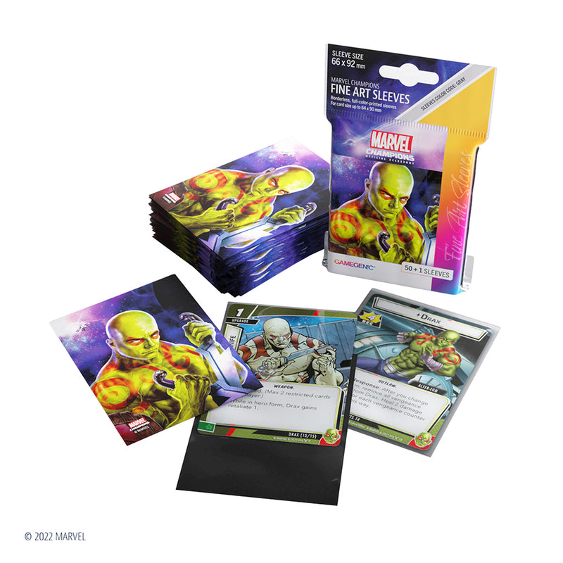 Gamegenic Marvel Champions The Card Game Official Drax Fine Art Sleeves Asmodee USA Gamegenic Marvel Champions The Card Game Official Drax Fine Art Sleeves Asmodee USA