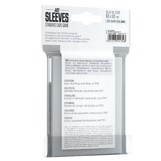 Just Sleeves - Standard Card Game White Asmodee USA Just Sleeves - Standard Card Game White Asmodee USA