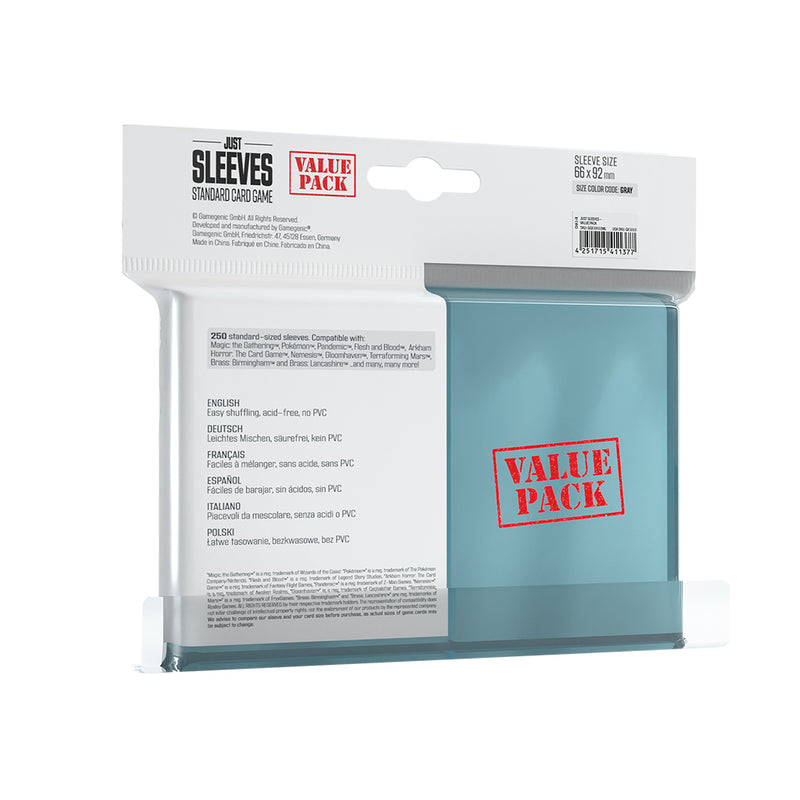 Just Sleeves - Value Pack Clear Asmodee USA Just Sleeves - Value Pack Clear Asmodee USA
