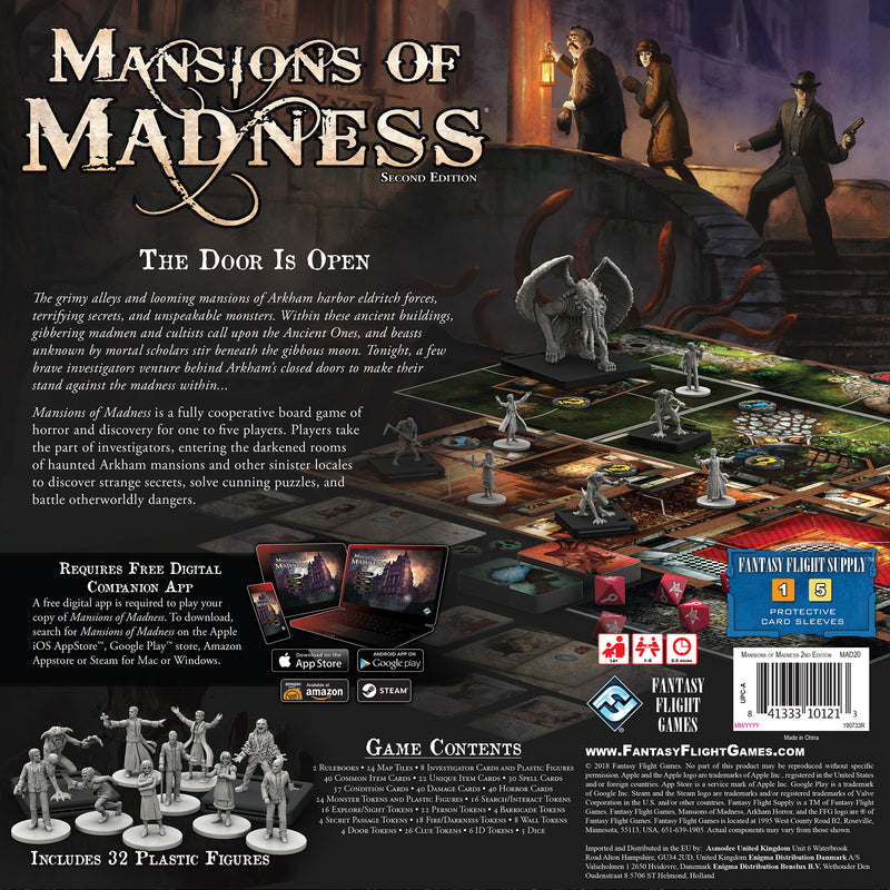 mansions of madness 2nd edition card sleeves Mansions of Madness Cooperative Mystery Board Game for Adults – Asmodee USA