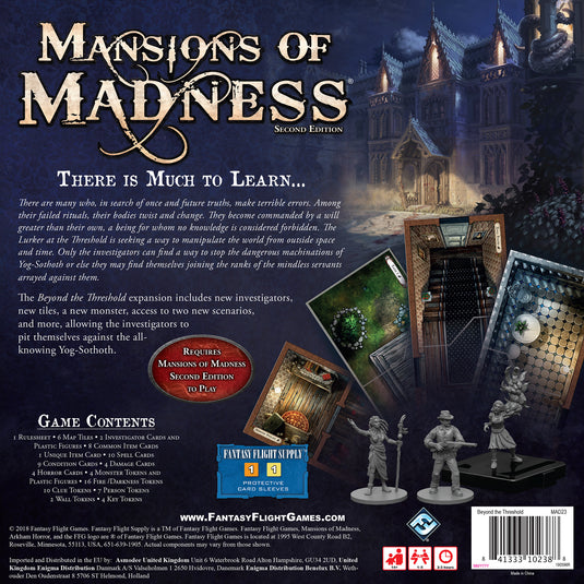 mansions of madness card sleeves Mansions of Madness Beyond the Threshold Mystery Board Game Expansion – Asmodee USA