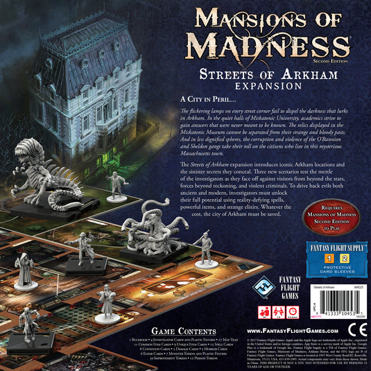 Mansions of Madness Streets of Arkham Mystery Board Game Expansion Asmodee USA Mansions of Madness Streets of Arkham Mystery Board Game Expansion Asmodee USA
