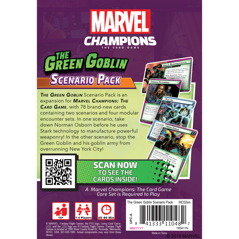 Load image into Gallery viewer, Marvel Champions: The Card Game - The Green Goblin Scenario Pack
