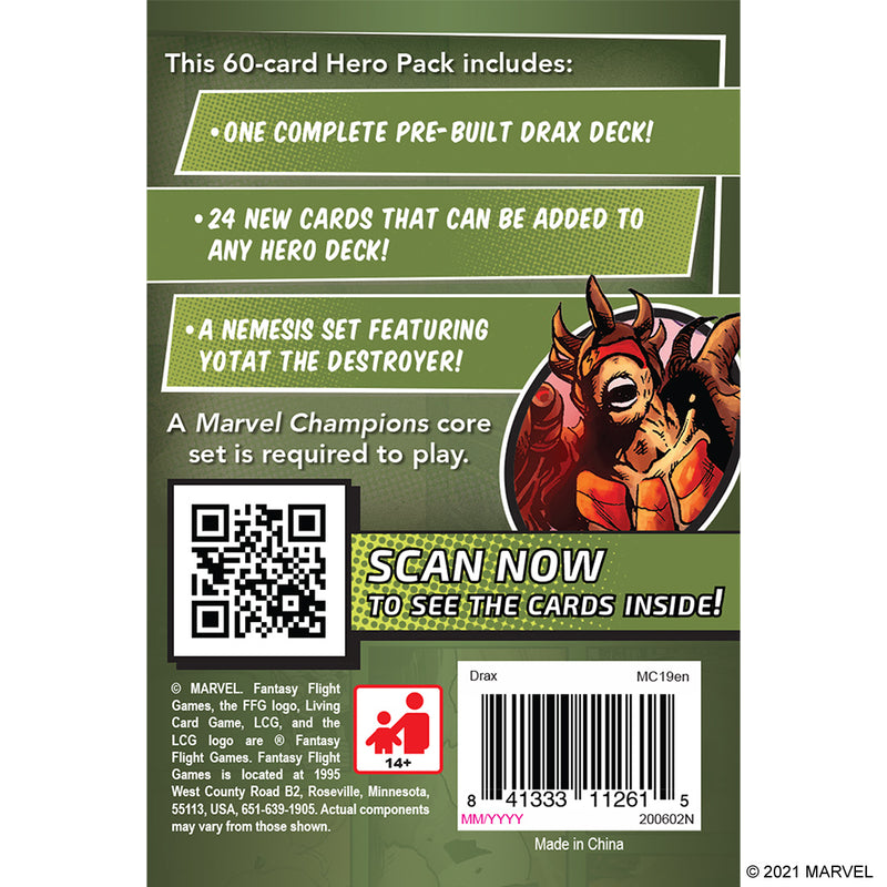 Load image into Gallery viewer, Marvel Champions: The Card Game - Drax Hero Pack
