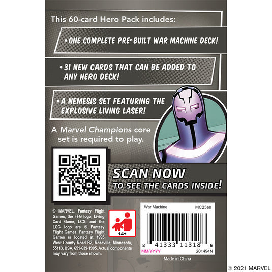 Marvel Champions: The Card Game - War Machine Hero Pack – Asmodee North  America