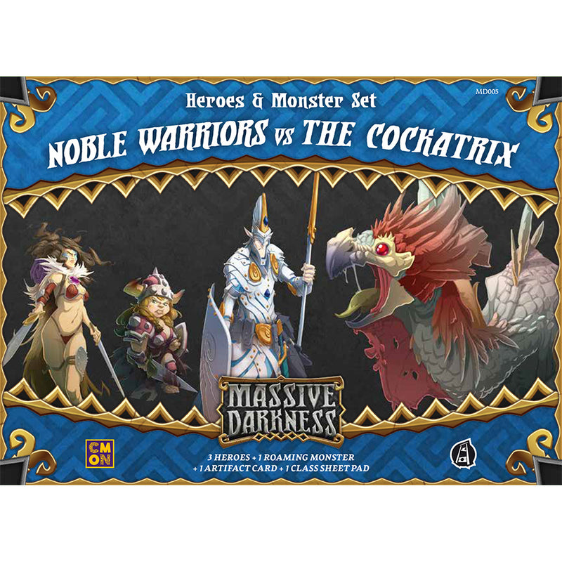 Load image into Gallery viewer, Massive Darkness: Noble Warriors vs The Cockatrix
