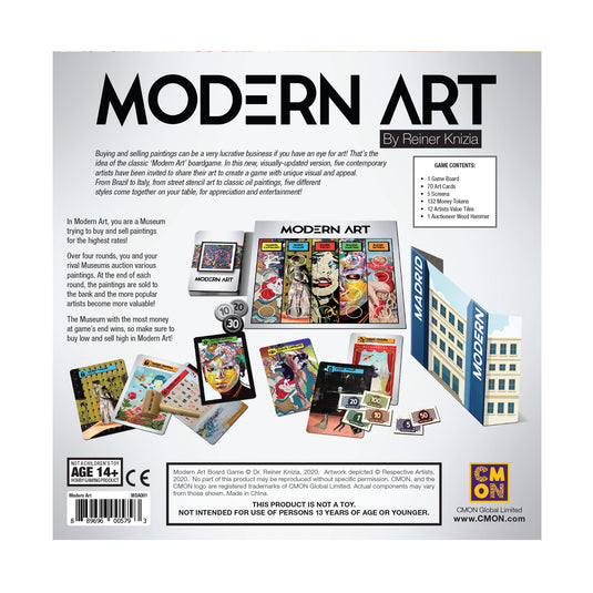 Asmodee - Modern Art, Gioco da Tavolo, 3-5 Giocatori, 14+ Anni, Edizione in Ital Asmodee - Modern Art, Gioco da Tavolo, 3-5 Giocatori, 14+ Anni, Edizione in Ital