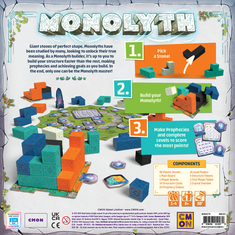 Monolyth Board Game - Monolith Building Strategy Game - Made by CMON ...