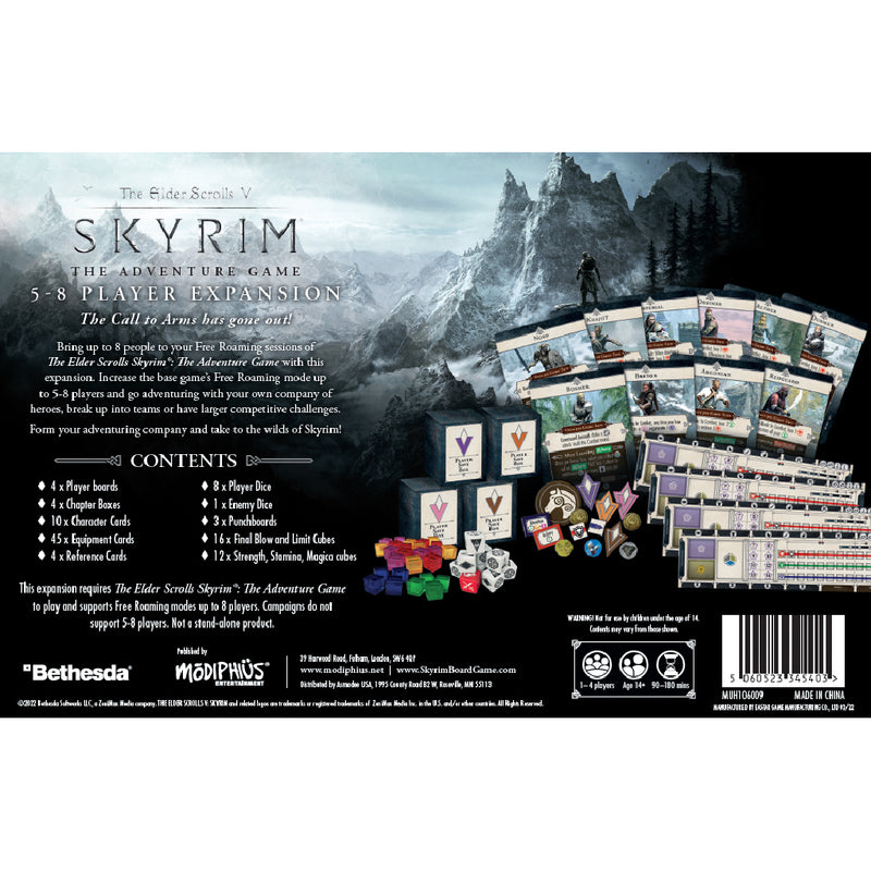 Load image into Gallery viewer, The Elder Scrolls: Skyrim  - Adventure Board Game 5-8 Player expansion
