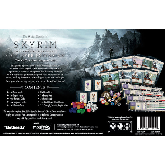 The Elder Scrolls: Skyrim  - Adventure Board Game 5-8 Player expansion