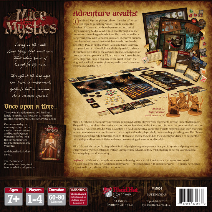 Mice & Mystics Board Game - Enchanting Fantasy Adventure for All Ages ...