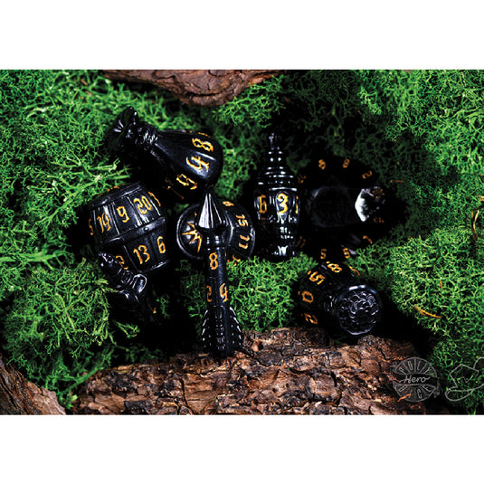 PolyHero Rogue 8 Dice Set Nightshade