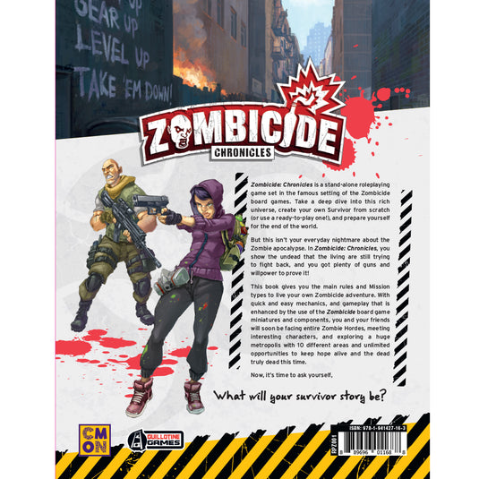  Zombicide Chronicles The Roleplaying Game Field Guide - Explore  60 Pages of Essential Gear, Weapons, Vehicles, and Survivor Skills! Ages  14+, 2+ Players, 30+ Min Playtime, Made by CMON : Toys & Games