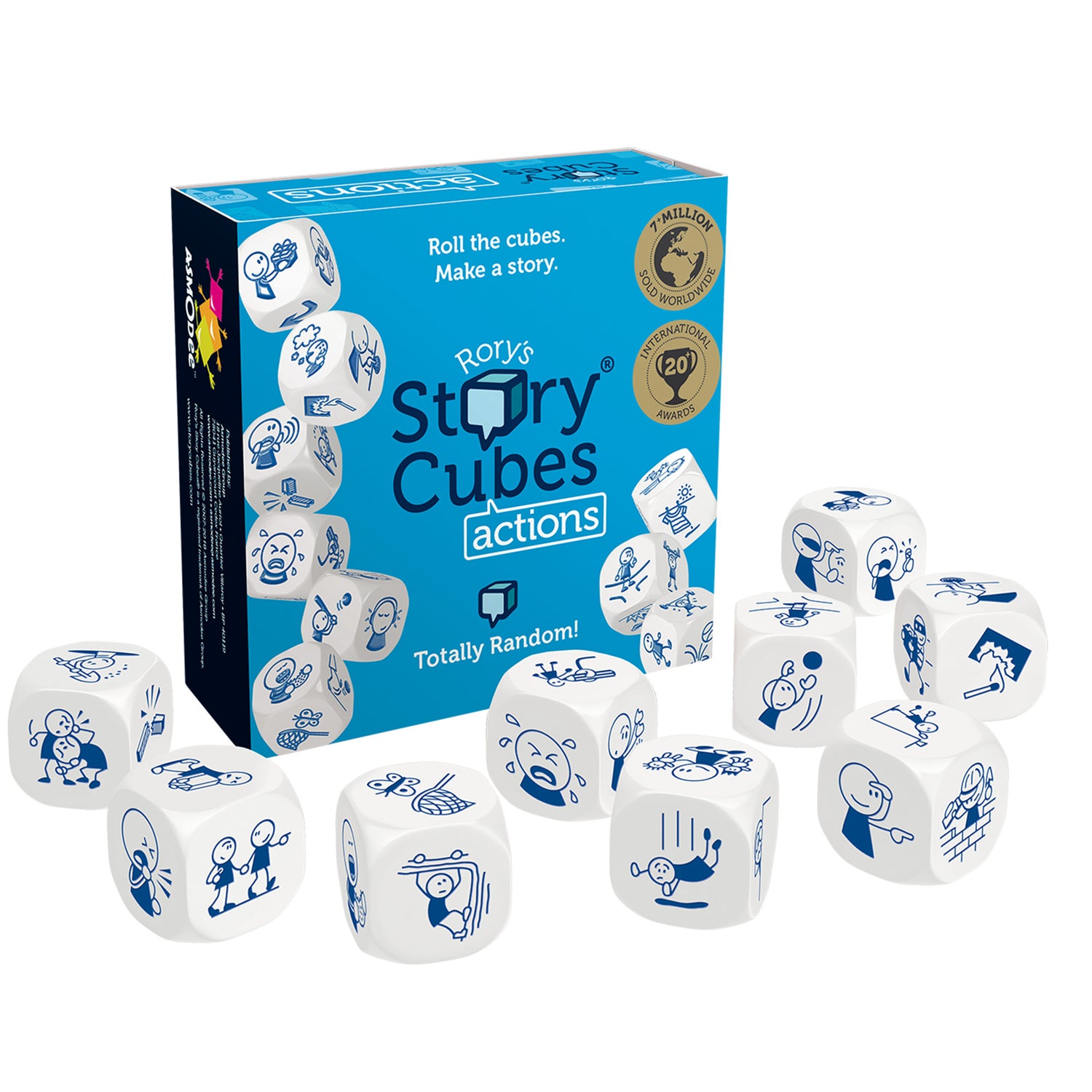 Rory's Story Cubes Actions (azzurro). Base - Multi (ITA). Gioco da tavolo Rory's Story Cubes Actions (azzurro). Base - Multi (ITA). Gioco da tavolo