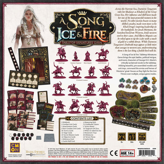 A Song of Ice & Fire Tabletop Miniatures Game Targaryen Starter