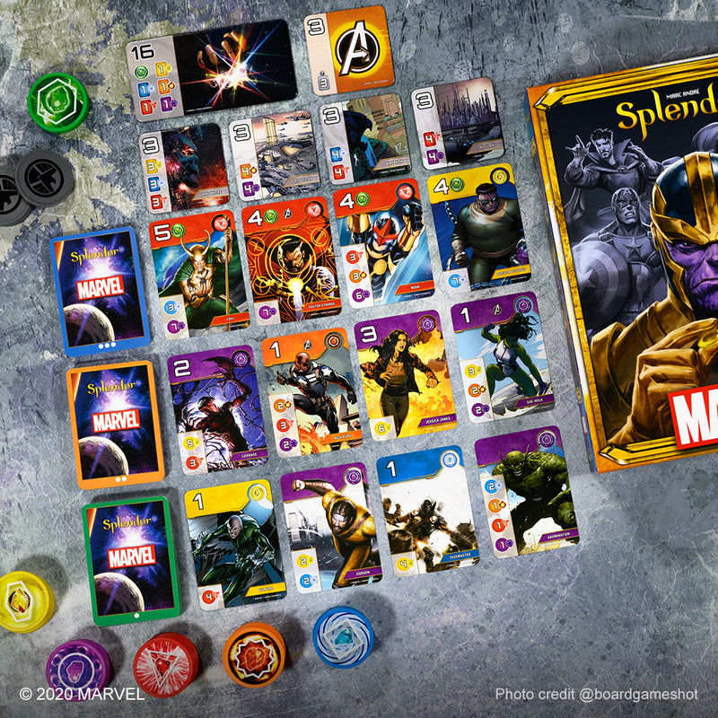 Marvel Splendor Board Game - Superhero Strategy Game – Asmodee North ...