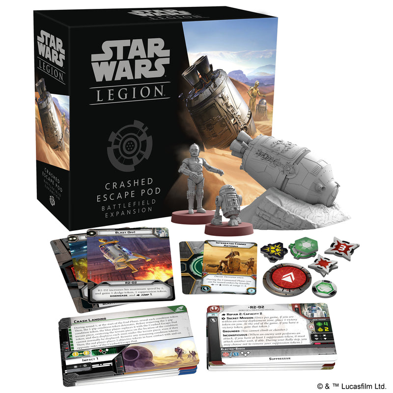 Load image into Gallery viewer, Star Wars: Legion - Crashed Escape Pod Battlefield Expansion
