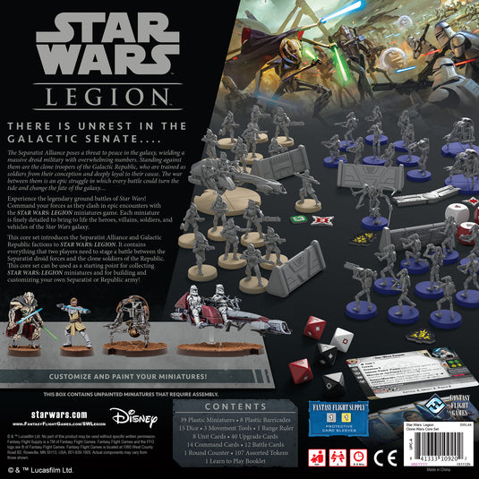 Star Wars Legion Clone Wars Core Set 2 Player Tabletop Miniatures