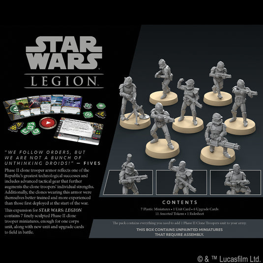 Star Wars: Legion - Phase II Clone Troopers Unit