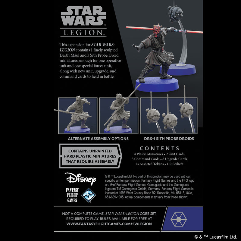 Load image into Gallery viewer, Star Wars: Legion - Darth Maul and Sith Probe Droids Operative
