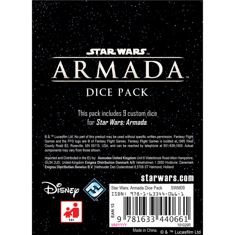 Star Wars Armada Dice Pack Tabletop Miniatures Game Accessory