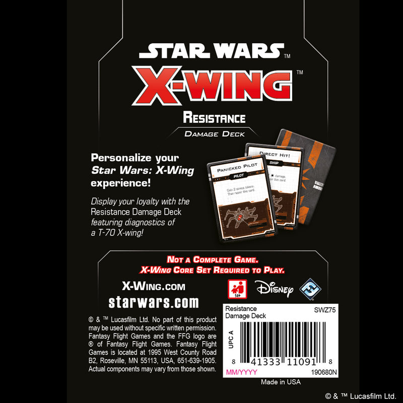 Load image into Gallery viewer, X-Wing 2nd Ed: Resistance Damage Deck
