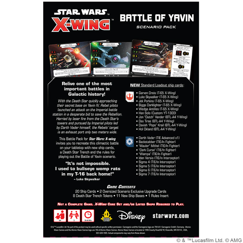 Load image into Gallery viewer, X-Wing 2nd Ed: Battle of Yavin Battle Pack
