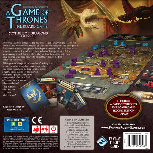 A Game of Thrones Boardgame: Mother of Dragons Expansion Asmodee USA A Game of Thrones Boardgame: Mother of Dragons Expansion Asmodee USA