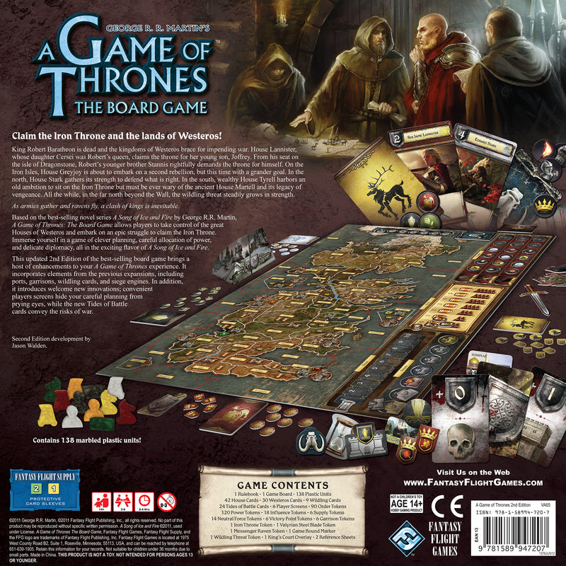 A Game of Thrones Boardgame 2nd Edition Asmodee USA A Game of Thrones Boardgame 2nd Edition Asmodee USA